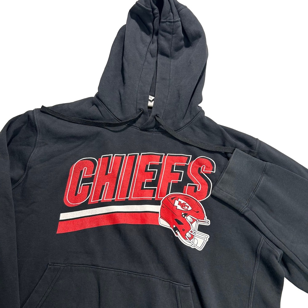 Nike Hoodie Men Medium Black Kansas City Chiefs NFL Football NKDK-00A 20050
